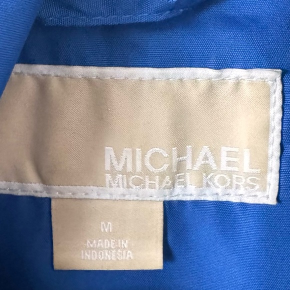 Michael Kors Blue Rain Coat - Picture 3 of 7